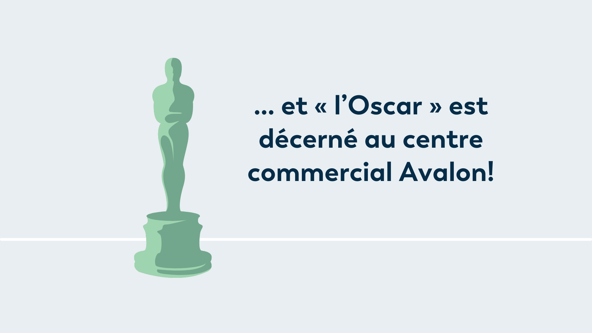 Featured image for “… et « l’Oscar » est décerné au centre commercial Avalon!”